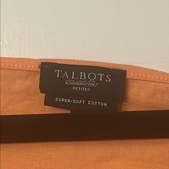 Talbots Peach Embellished Scoop Neck Tank Top - Picture 2 of 6